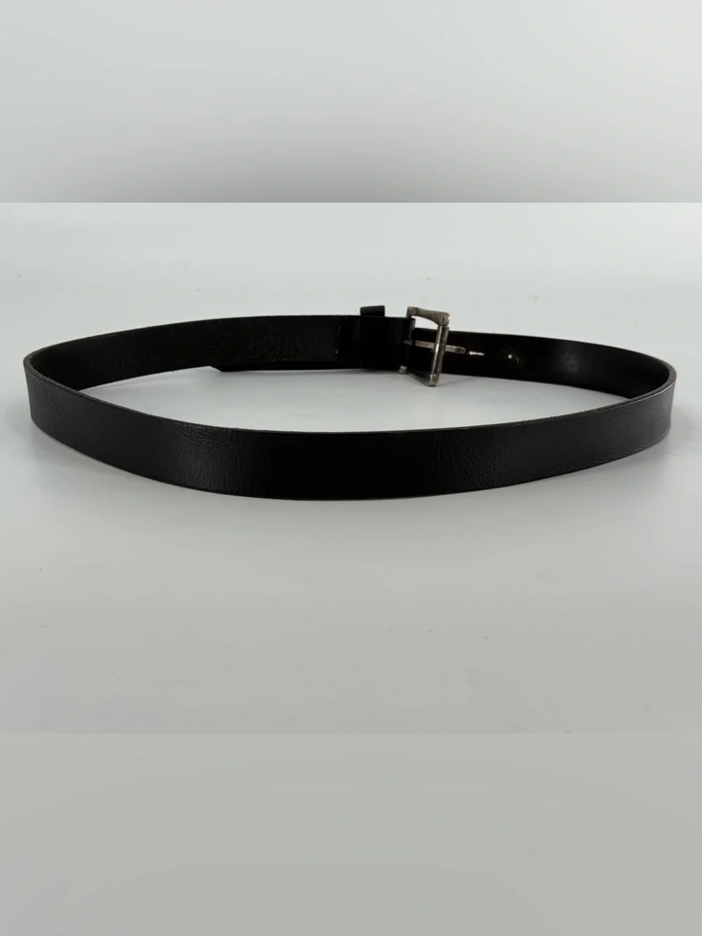 Vintage Casual Black Leather Belt 40